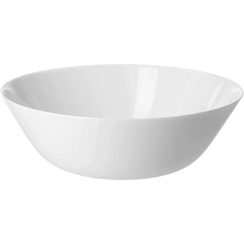 IKEA Tempered Glass Serving Bowl (2 Pieces, White, 9")